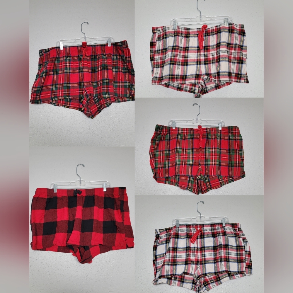 Old Navy Plaid Pajama Shorts Bundle